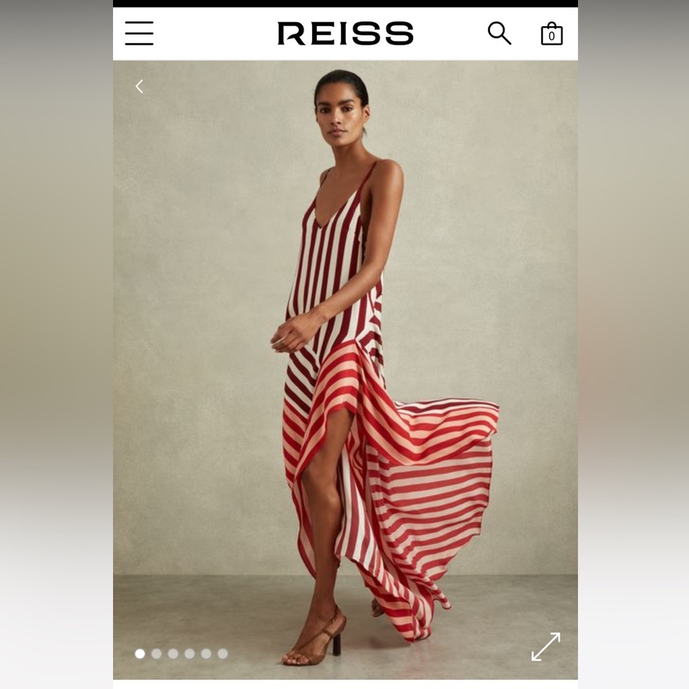 HOLLY
COLOURBLOCK STRIPE ASYMMETRIC MIDI DRESS